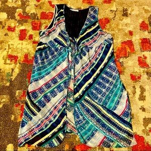 SZ 0 / 1 BOHO INFLUENCED COVER UP W NEON ACCENTS